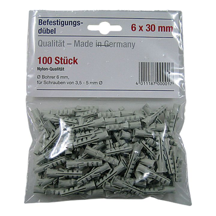 Tulppa 6 x 30 mm 100 kpl/pkt