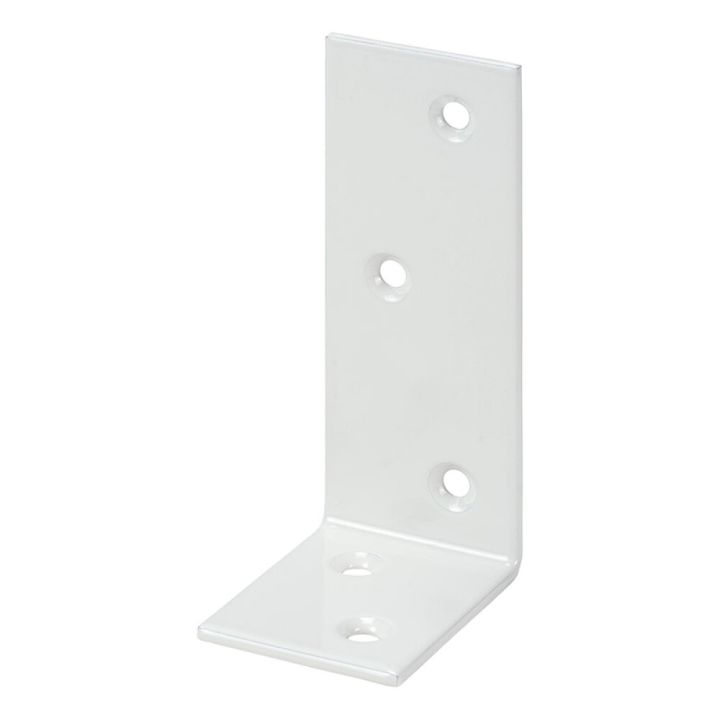 Kulmarauta 100 x 75 x 30 mm teräs valkoinen
