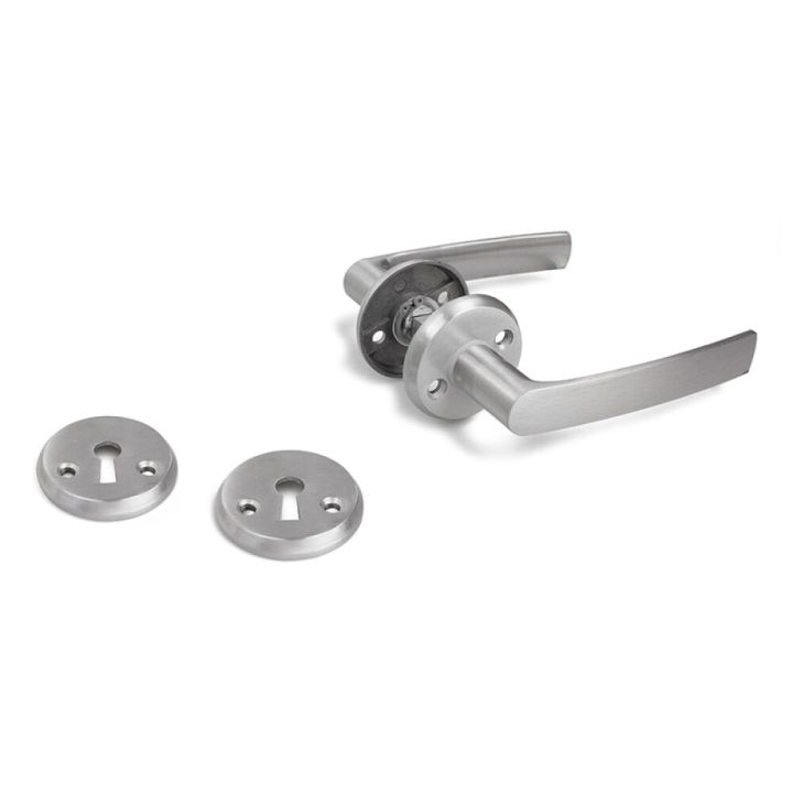 Väliovenpainike Habo Torino avainkilvellä Harjattu alumiini