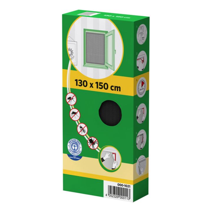 Hyönteisverkko ikkunaan Easy Life 130 x 150 cm Antrasiitti