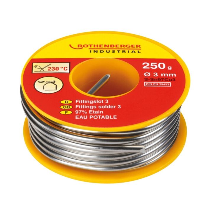 Juotostina Rothenberger Industrial S3 L-SN CU3 Ø 3 mm 250 g