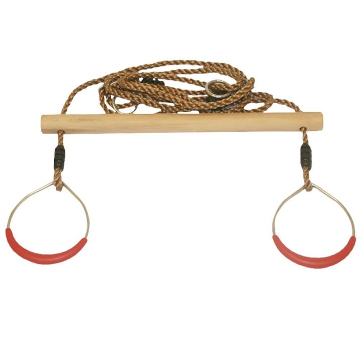 Trapetsikeinu puinen renkailla