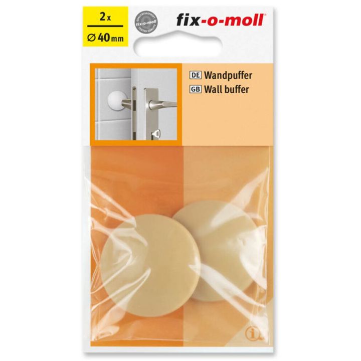 Ovenpysäytin Fix-o-moll 40 mm beige 2 kpl