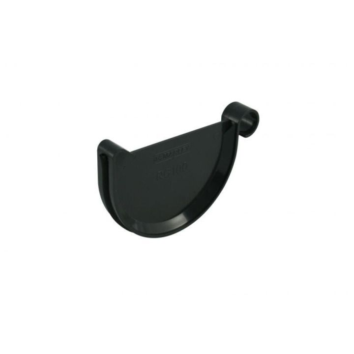 Räystäskourun päätykappale Marley 100 mm antrasiitti