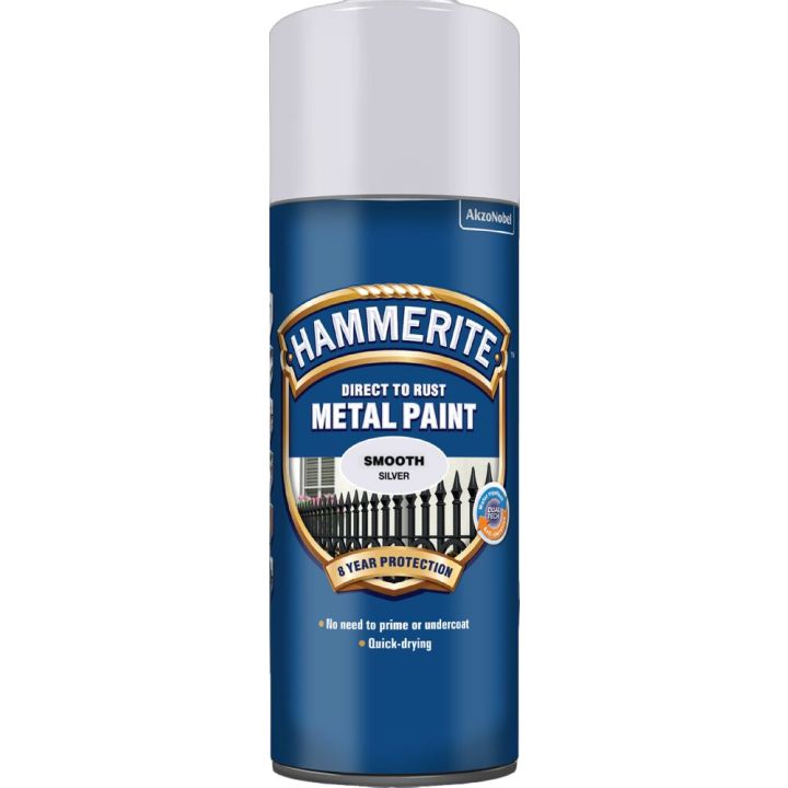 Metallimaali Hammerite Smooth Finish hopea 0,4 l