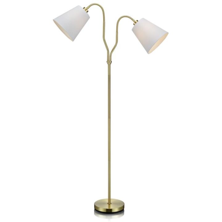 Lattiavalaisin Markslöjd Modena 2-os Valkoinen/Messinki 152 cm