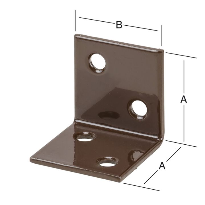Kulmarauta 30 x 30 mm teräs ruskea