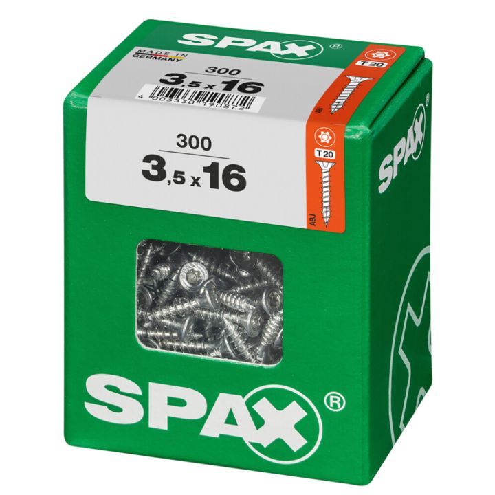 Puuruuvi Spax 3,5 x 16 mm 300 kpl