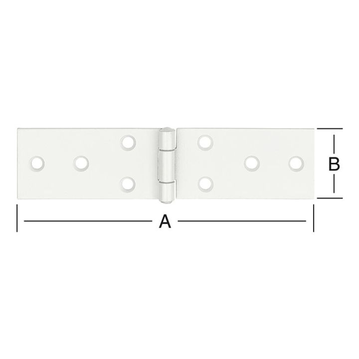 Pöydän sarana 140 x 34 mm valkoinen