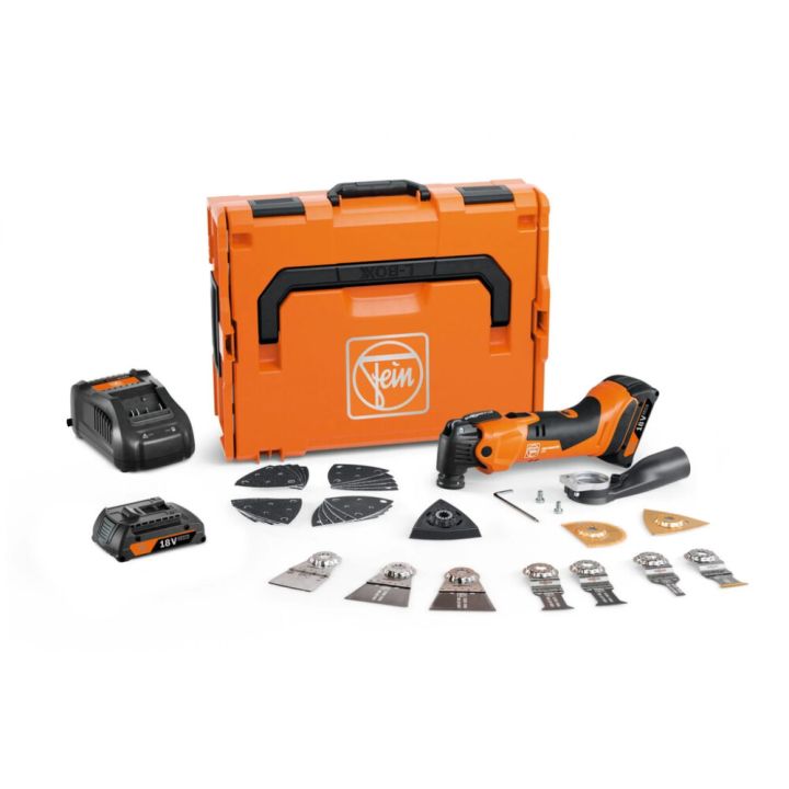 Akkumonitoimikone Fein Multimaster AMM 500 Plus Top 2 x 2,0 Ah + 30-os.