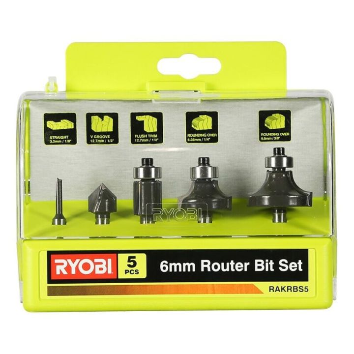Jyrsinteräsarja Ryobi RAKRBS5 5 kpl