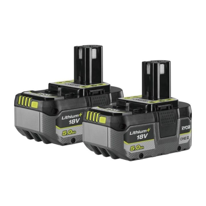 Akkupaketti Ryobi ONE+ 18 V RB1850 2 x 5,0 Ah