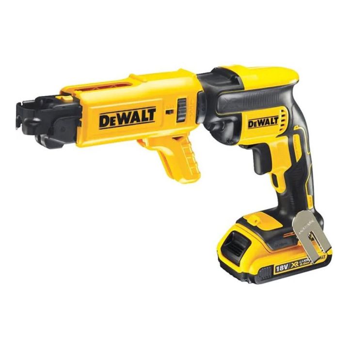 Kipsilevyruuvinväännin DeWalt DCF620D2K-QW nauharuuvippaalla