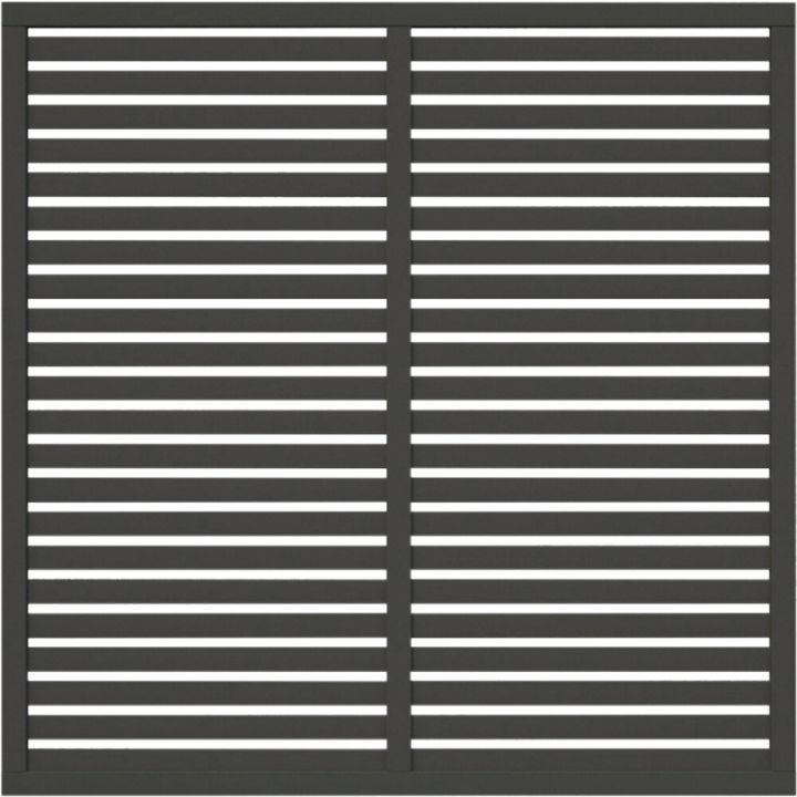 Aitaelementti Palmako Nina 1 harmaa 180 x 180 cm
