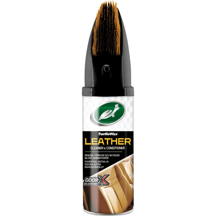 Nahkapintojen puhdistusaine Turtle Wax POWER OUT! Leather Cleaner & Conditioner 400 ml