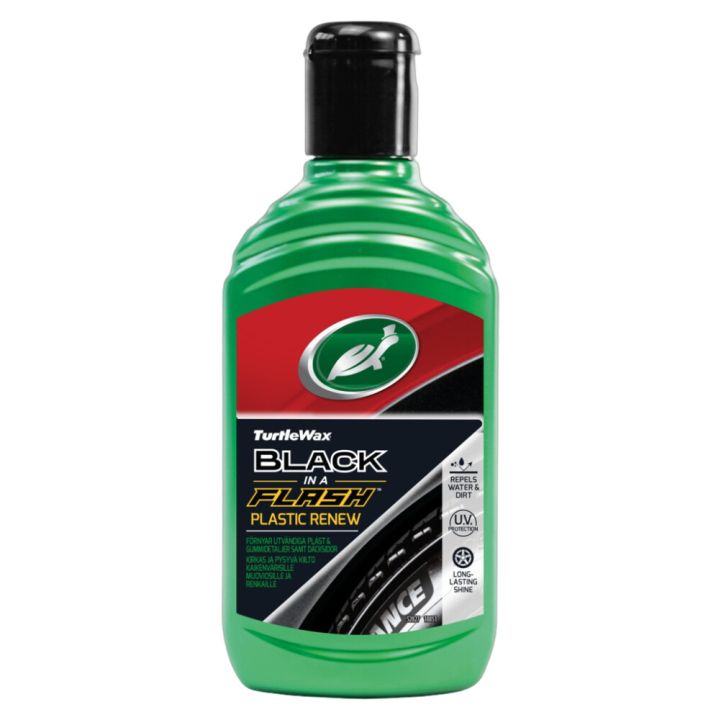 Kiillotusaine Turtle Wax Black In A Flash Plastic Renew 300 ml