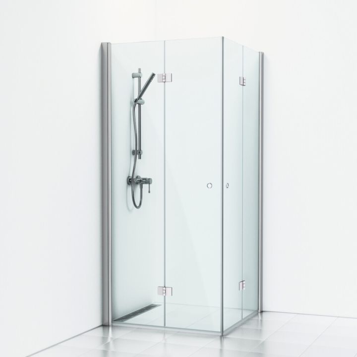 Suihkukulma Svedbergs Skoga Taittuva Kiiltävä alumiini