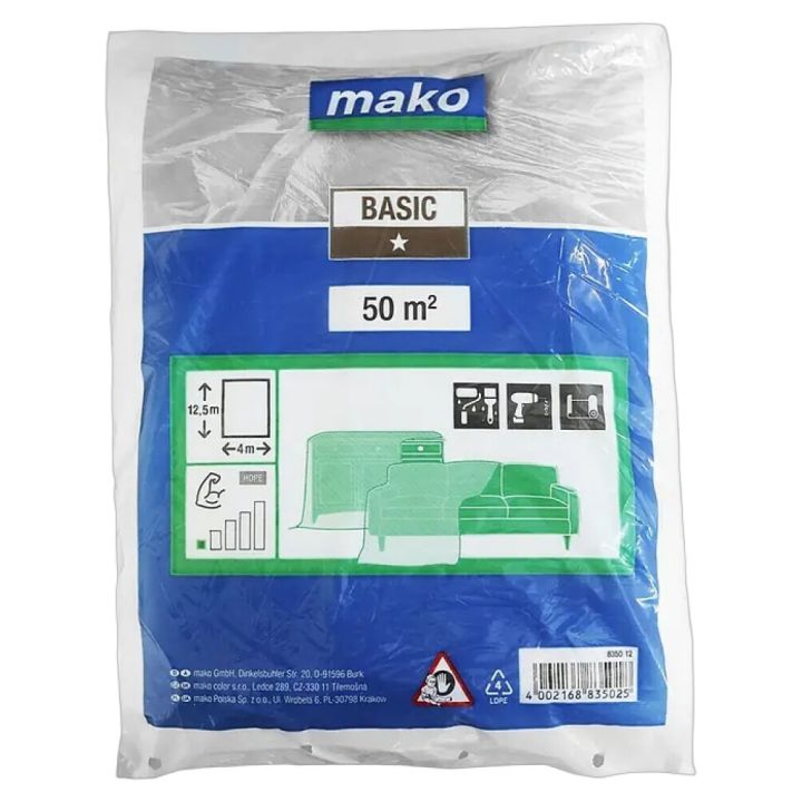 Suojamuovi Mako Basic 4 x 12,5 m 50 m²