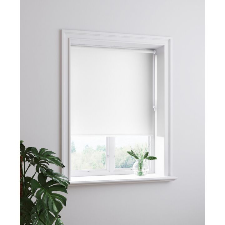 Pimentävä Rullaverho Hasta 80 x 185 cm Valkoinen