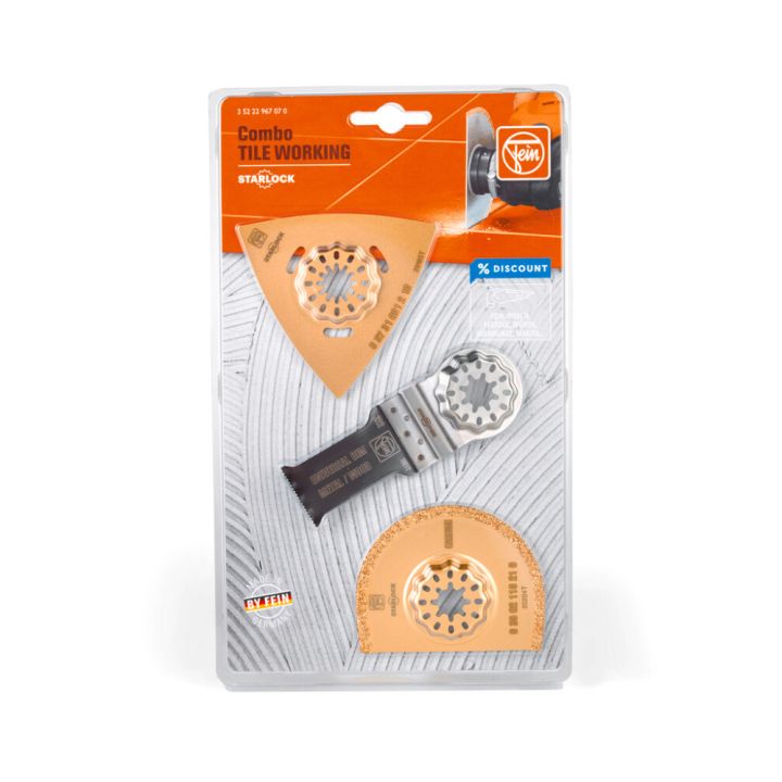 Teräsarja Fein Starlock Laatta 3 kpl