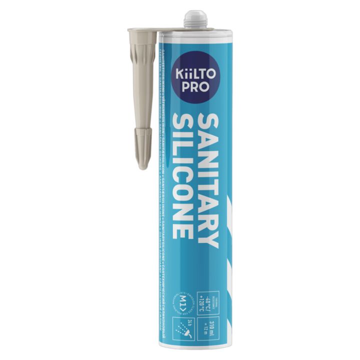 Saniteettisilikoni Kiilto Pro 29 light beige 310 ml