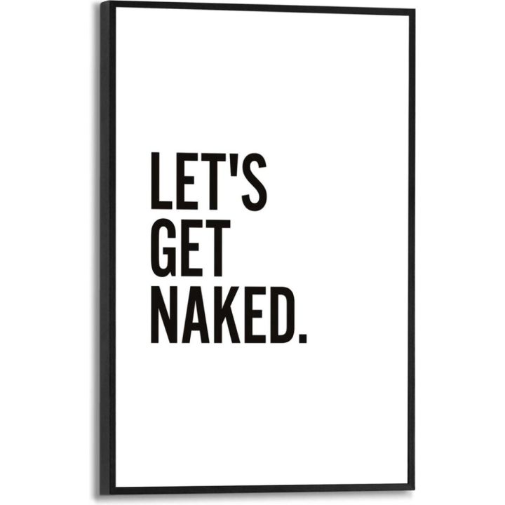 Sisustustaulu Reinders Let's get naked 20 x 30 cm