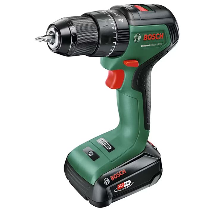 Akkuiskuporakone Bosch UniversalImpact 18V-60 + Akku 2,0 Ah