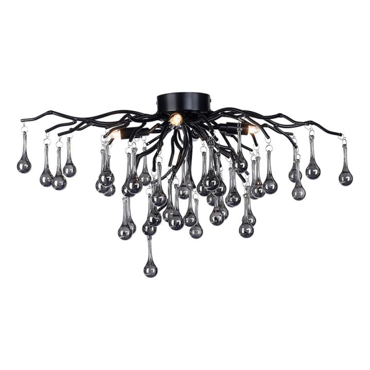 Kattovalaisin Paul Neuhaus Icicle musta 30 x 60 x 35 cm