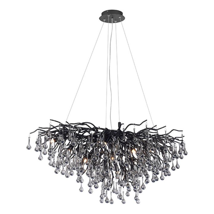 Kattovalaisin Paul Neuhaus Icicle musta 50 x 100 x 250 cm