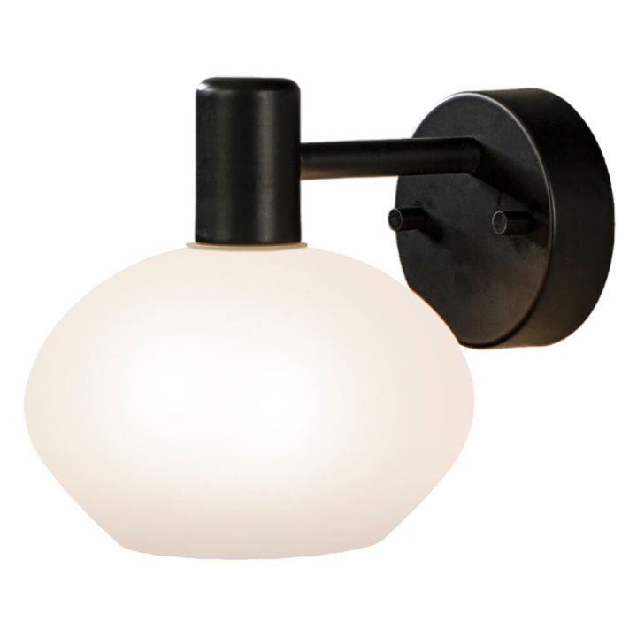 Seinävalaisin Aneta Elba musta/opalvalkoinen 19,5 x 15 x 15,3 cm