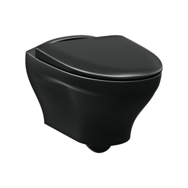 Seinä-WC Gustavsberg Estetic matta musta