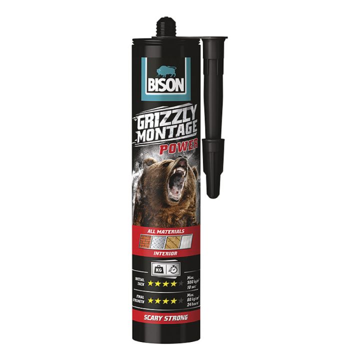 Pikarakennusliima Bison Grizzly Power 370 g