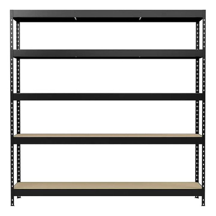 Varastohylly Regalux 5 hyllyä 180 x 180 x 40 cm Tummanharmaa