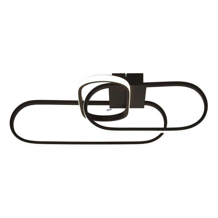 LED-kattovalaisin Searchlight Clip musta 65 x 18 cm