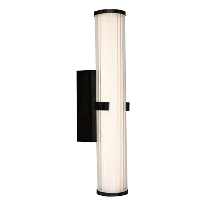 LED-kylpyhuonevalaisin Searchlight Clamp musta Ø 8,5 x 43 cm IP44