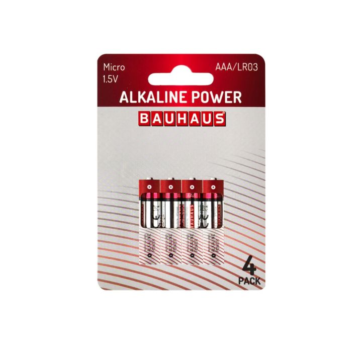 Alkaliparisto BAUHAUS Micro AAA/LR03 4 kpl/pkt