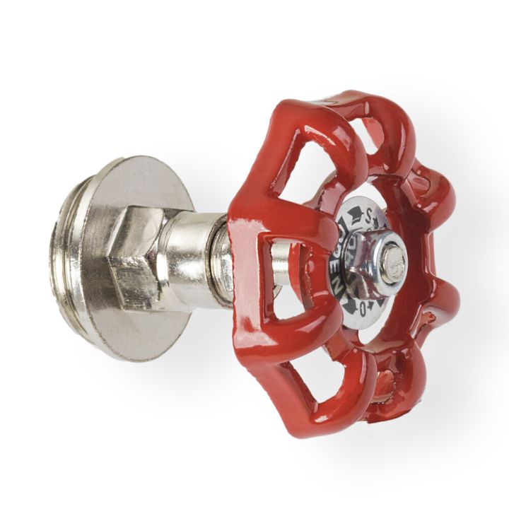 Sulkuventtiili Walteco RT-15 musta/punainen Ø 25 x 64 mm