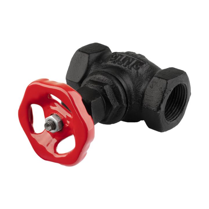 Sulkuventtiili Walteco RT-19 musta/punainen Ø 25 x 100 mm