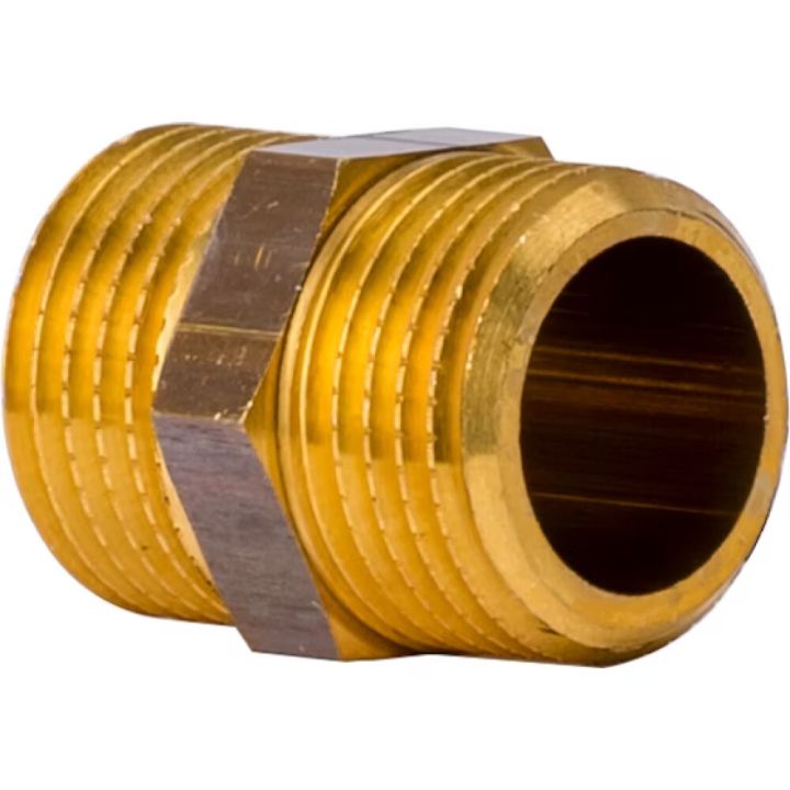 Kaksoisnippa R15 1/2" messinki