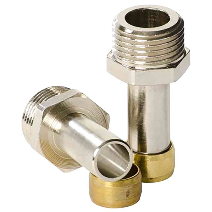 Hanan asennusliitin 3/8” UK x 10 mm, 2 kpl