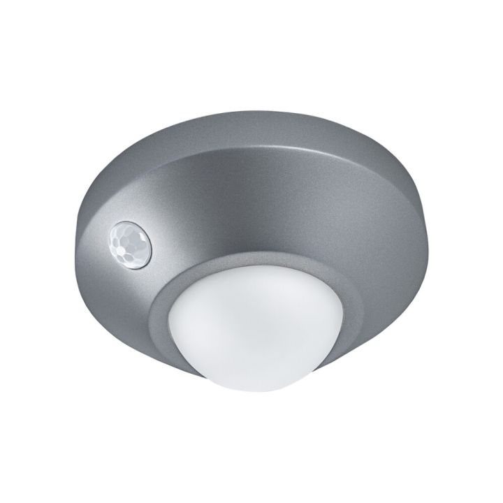 Liiketunnistinvalaisin Osram Nightlux Ceiling hopea Ø 8,6 cm IP20