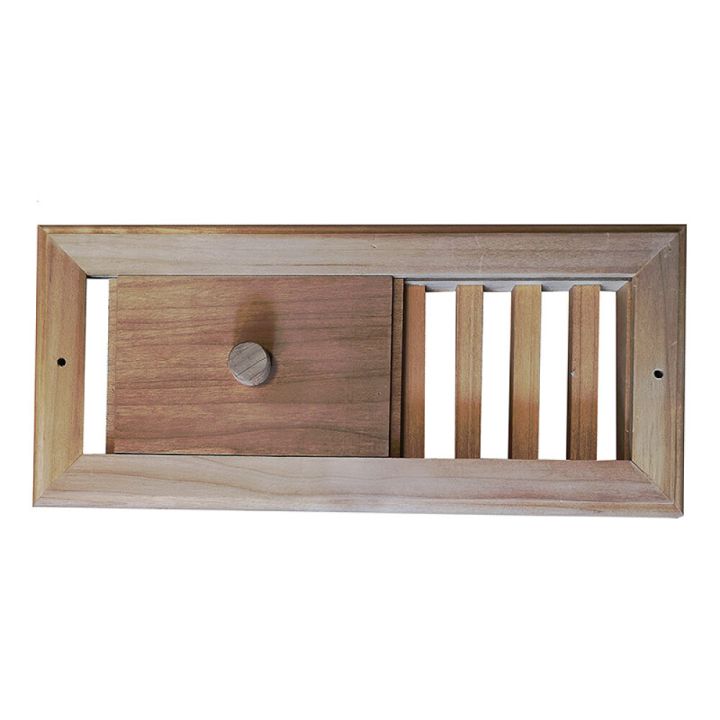 Ilmanvaihtoluukku Saunia lämpökäsitelty haapa