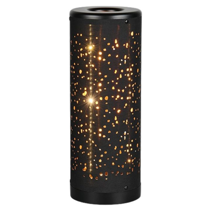 LED-pöytävalaisin Trio Taco musta Ø 13 x 34,5 cm