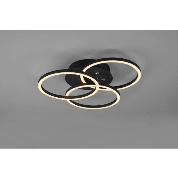Kattovalaisin Trio Circle 43CM Mattamusta