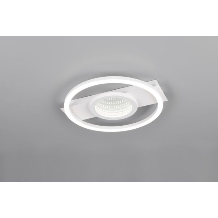 LED-kattovalaisin Trio Wheeler mattavalkoinen Ø 33 cm