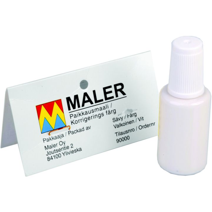Listojen Paikkamaali Maler Valkoinen 30 ml