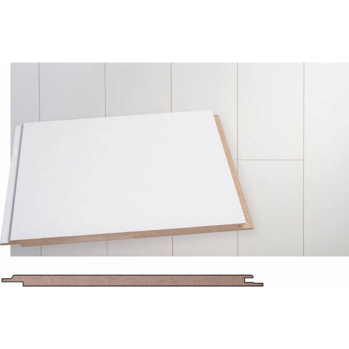 Sisustuspaneeli Maler MDF Smart Valkoinen 8 x 195 x 2070 mm