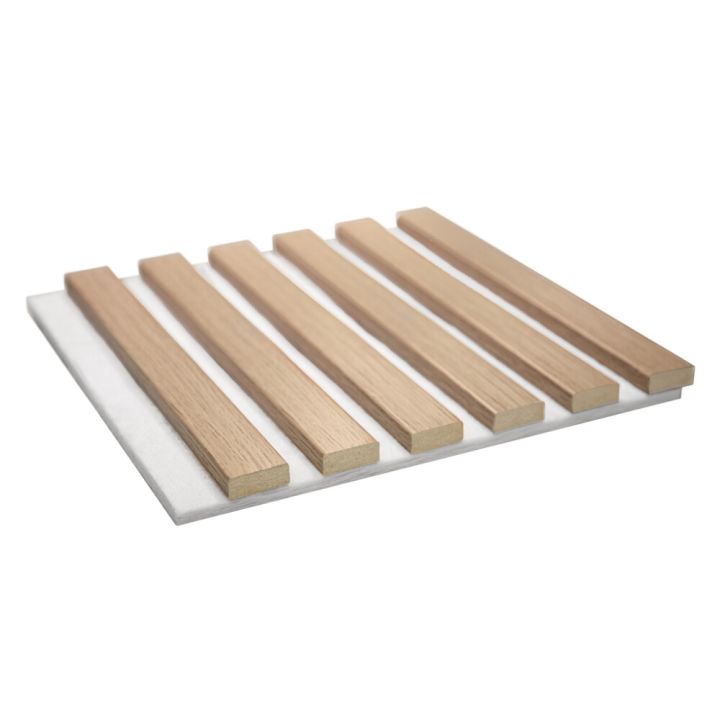 Akustiikkapaneeli Maler Louvre Acoustic Natur Tammi / valkoinen 19 x 600 x 600 mm