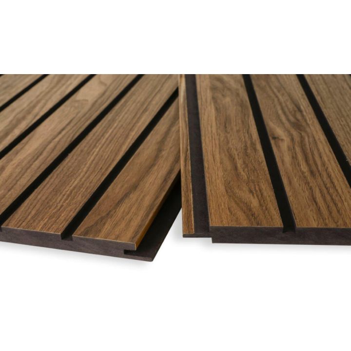 Rimapaneeli Maler Louvre MDF Aito Tunne Pähkinä / musta 12 x 195 x 2800 mm 3 kpl/pkt