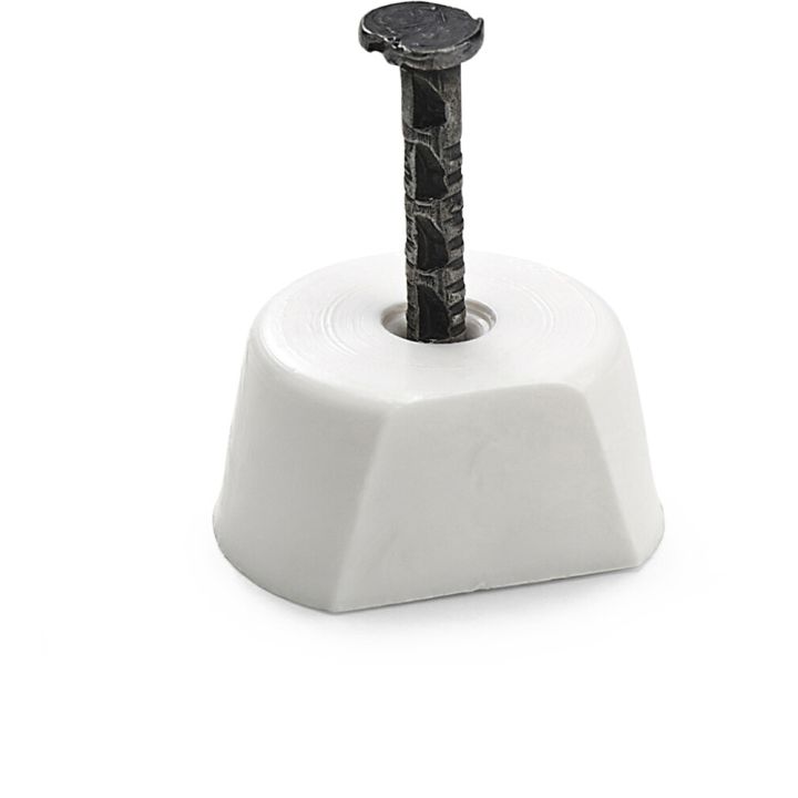 Hyllynkannatin Habo 1567 P valkoinen 17 x 8 mm 12 kpl/pkt